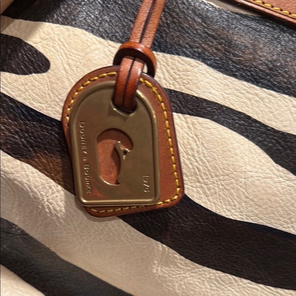 Dooney & Bourke Zebra Print Leather Bag - Picture 5 of 9